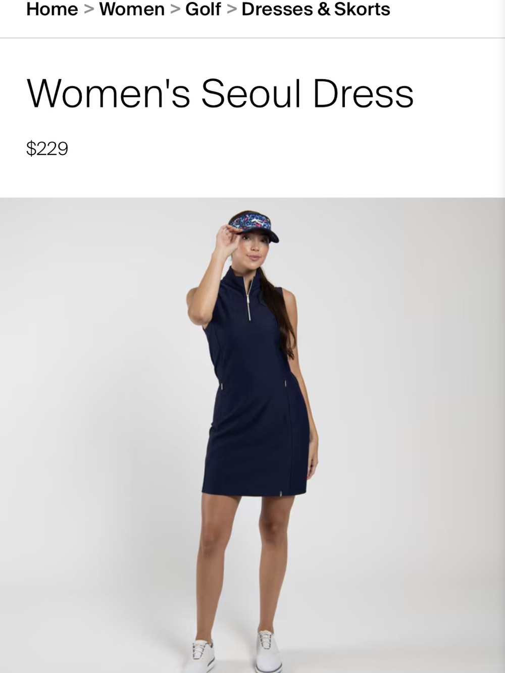 Women's Seoul Dress - Navy XS